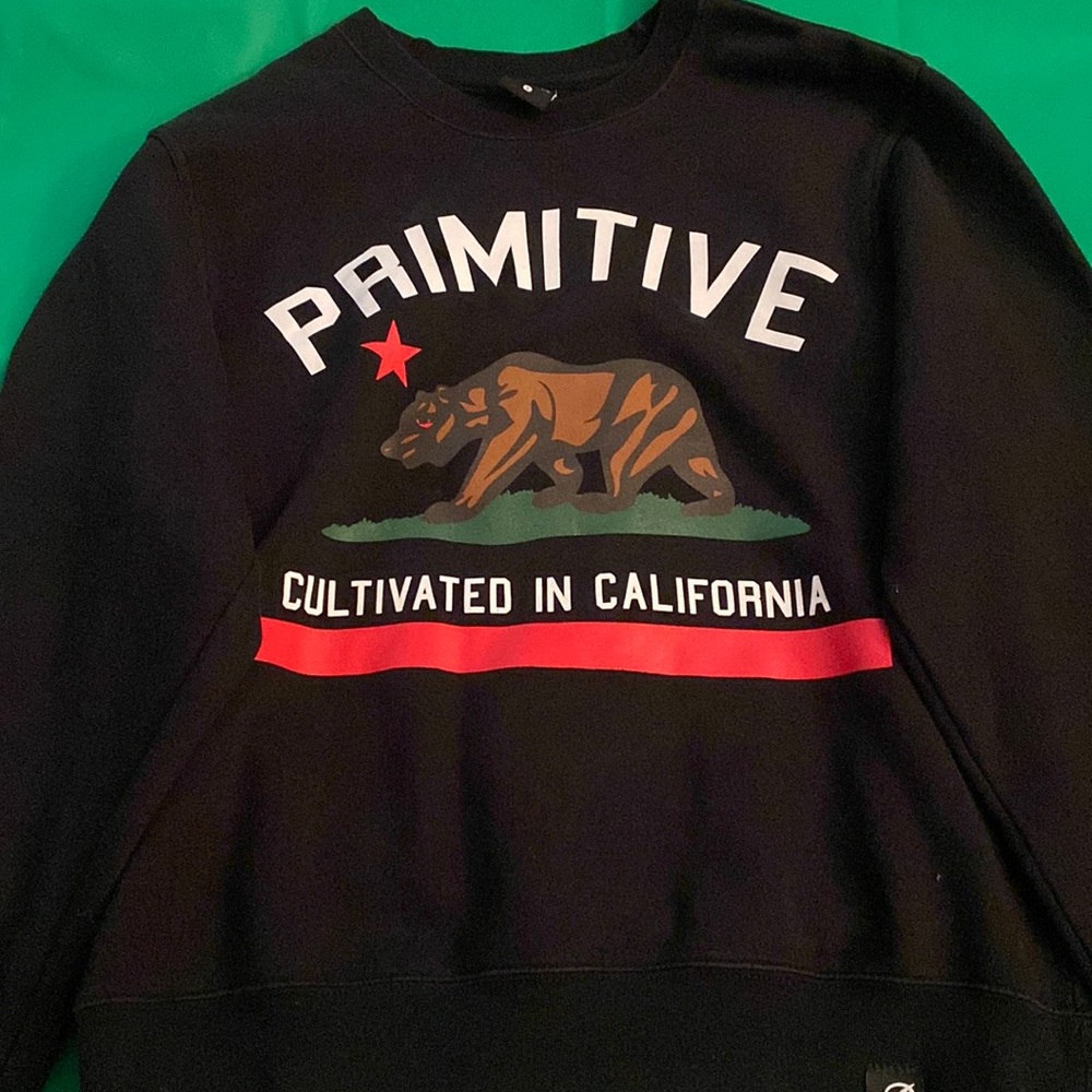 Primitive Apparel Black Crewneck with California Design